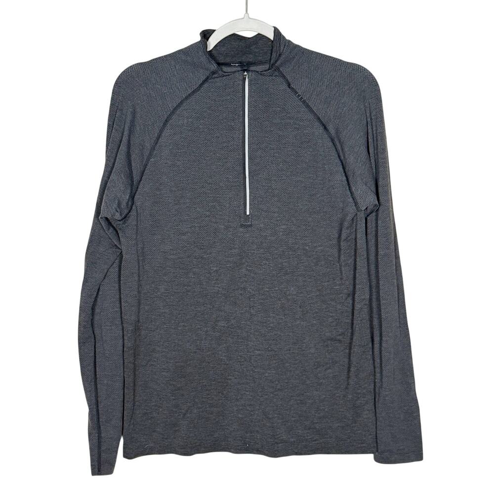 Lululemon Metal Vent Tech 1/2 Zip 2.0 Deep Coal / Black Men's Medium M3CX8S